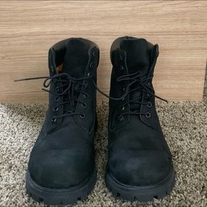 Black Suede Timberland Boots Size 10 Men